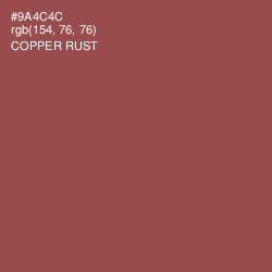 #9A4C4C - Copper Rust Color Image